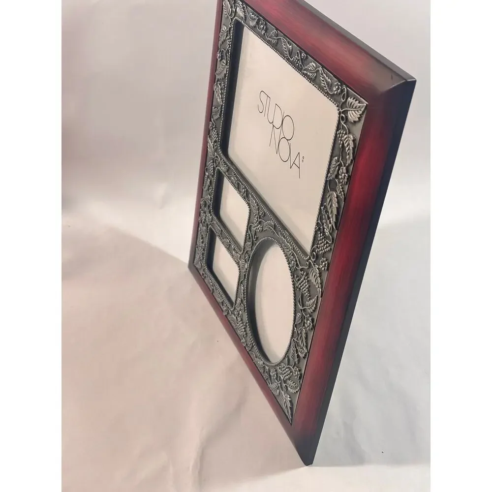 Classic Cherrywood Collage multi Photo frame Picture holder  -Studio Nova